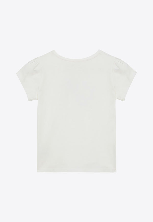 Bonpoint Girls Capricia Printed T-shirt S04GTSK00015CO/O_BONPO-102 White
