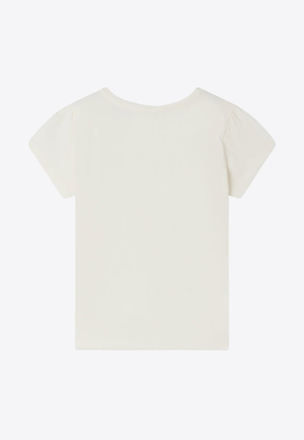 Bonpoint Girls Capricia Short-Sleeved T-shirt S04GTSK00018-ACO/O_BONPO-102