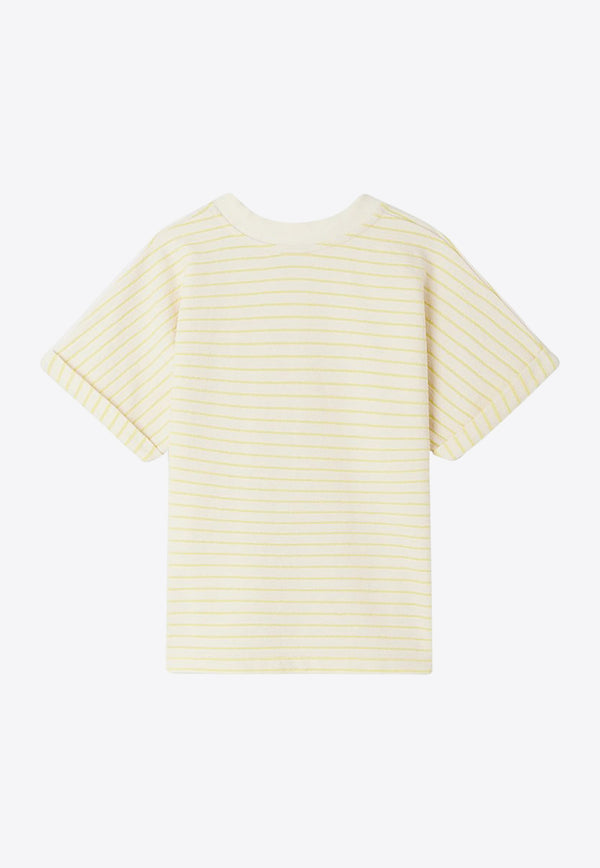 Bonpoint Girls Farah Striped T-shirt S04GTSK00020-ACO/O_BONPO-234B