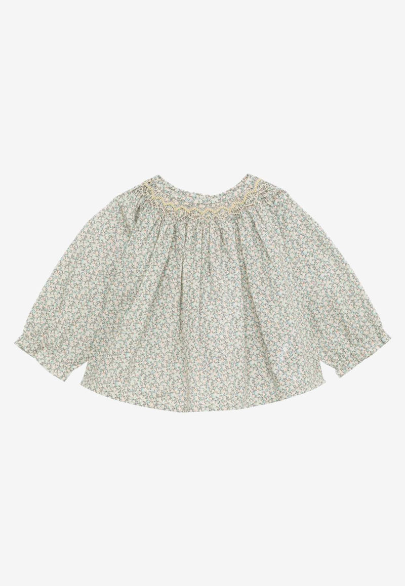 Bonpoint Baby Girls Long-Sleeved Floral Blouse