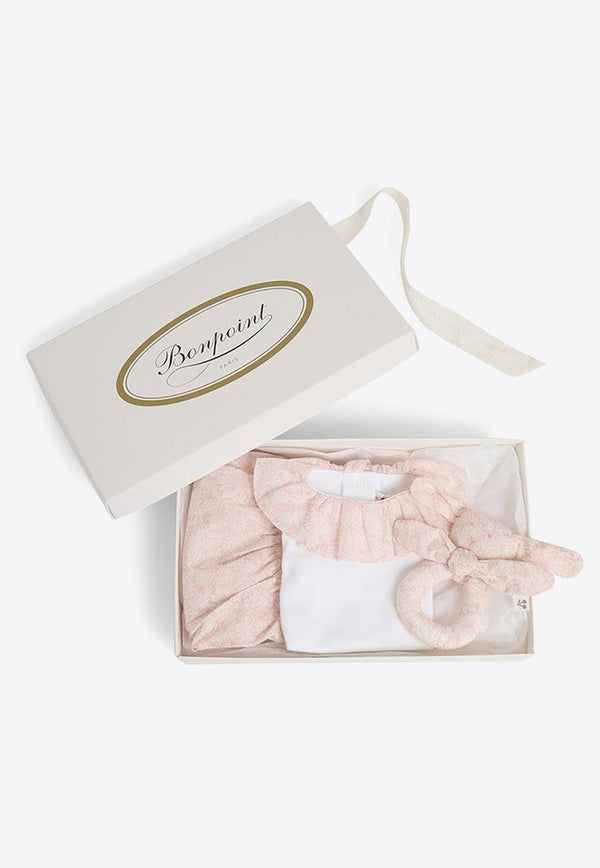 Bonpoint Babies Floria Gift Set - Set of 3 White S04NKIK00001CO/O_BONPO-000