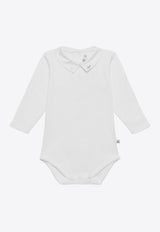 Bonpoint Babies Juillet Embroidered Bodysuit Vanilla S04OUNK00003CO/O_BONPO-131