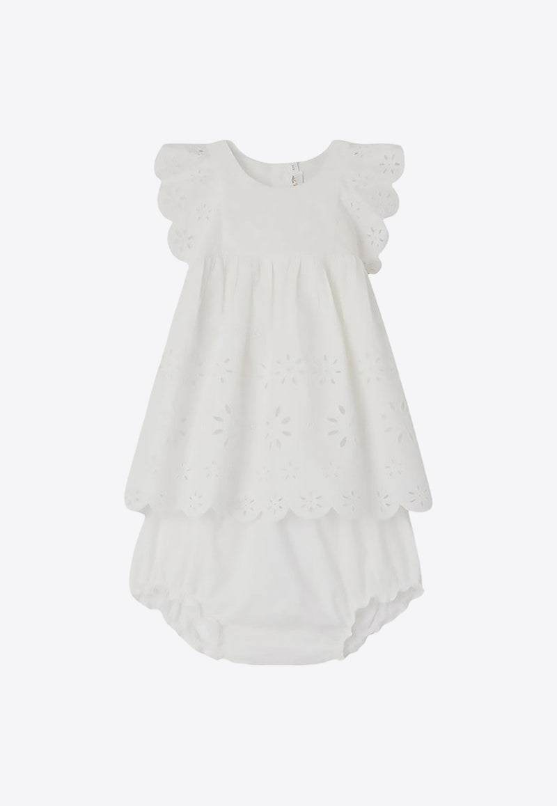 Bonpoint Baby Girls Lulu Broderie Anglaise Dress White S04XDRW00003-ACO/O_BONPO-002