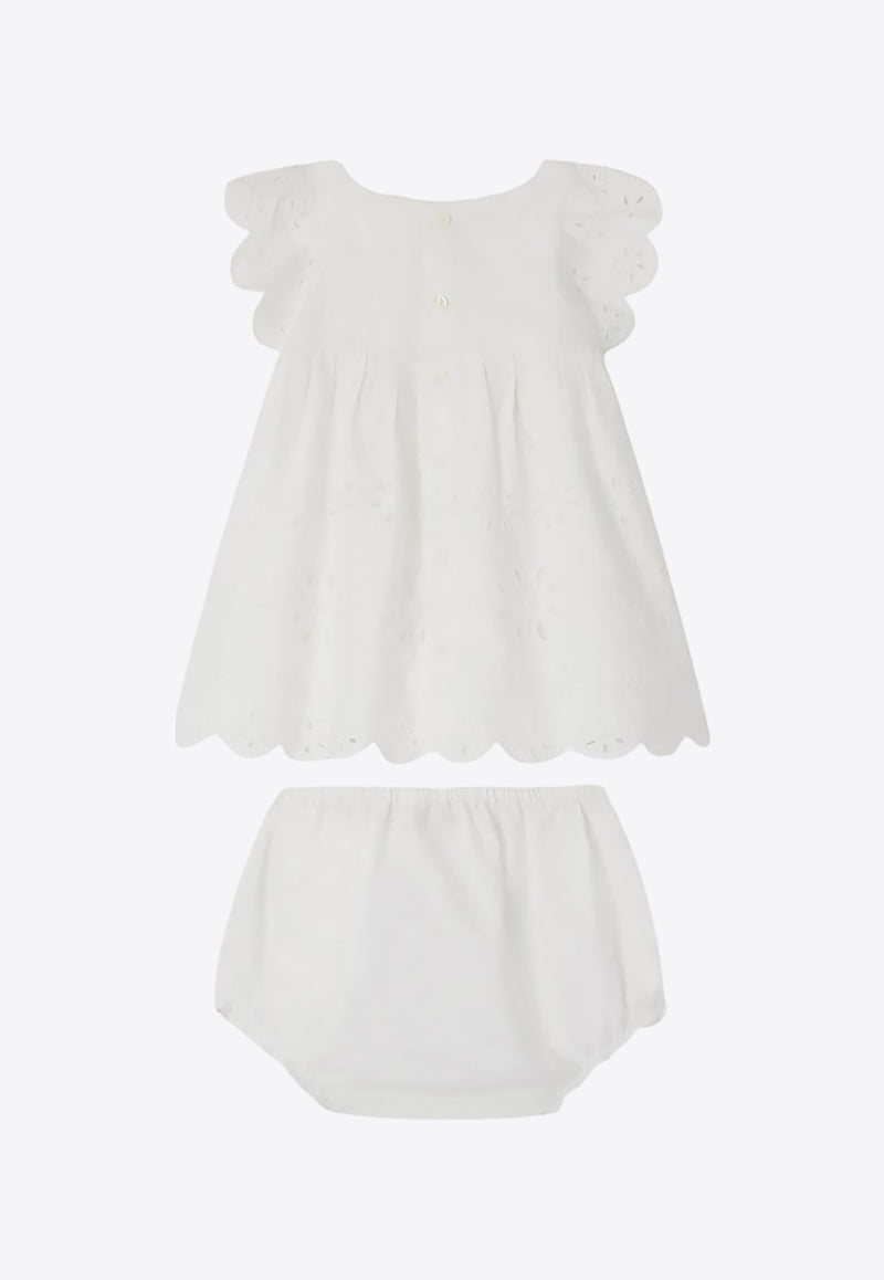 Bonpoint Baby Girls Lulu Broderie Anglaise Dress White S04XDRW00003-ACO/O_BONPO-002