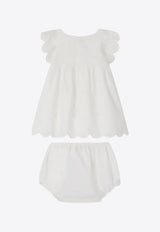 Bonpoint Baby Girls Lulu Broderie Anglaise Dress White S04XDRW00003-BCO/O_BONPO-002