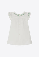 Bonpoint Baby Girls Laurie Embroidered Dress White S04XDRW00004-ACO/O_BONPO-004