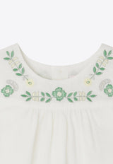 Bonpoint Baby Girls Laurie Embroidered Dress White S04XDRW00004-ACO/O_BONPO-004