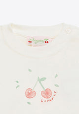 Bonpoint Babies Logo-Printed Crewneck T-shirt S04XTSK00006CO/O_BONPO-102