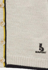 Bonpoint Babies Logo-Embroidered Wool Cardigan S04YCAK00002-AWO/O_BONPO-292