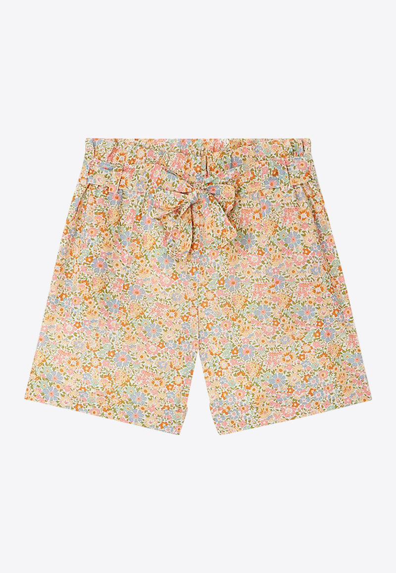 Bonpoint Girls Elmie Floral Print Shorts Pink S05GBEW00009-ACO/Q_BONPO-525C