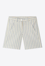 Bonpoint Girls Elista Striped Shorts Light Blue S05GBEW00011-ACO/Q_BONPO-210