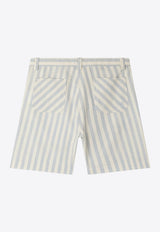 Bonpoint Girls Elista Striped Shorts Light Blue S05GBEW00011-ACO/Q_BONPO-210