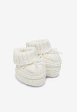 Bonpoint Babies Crochet Knit Wool Socks White S05PACK00002WO/Q_BONPO-003