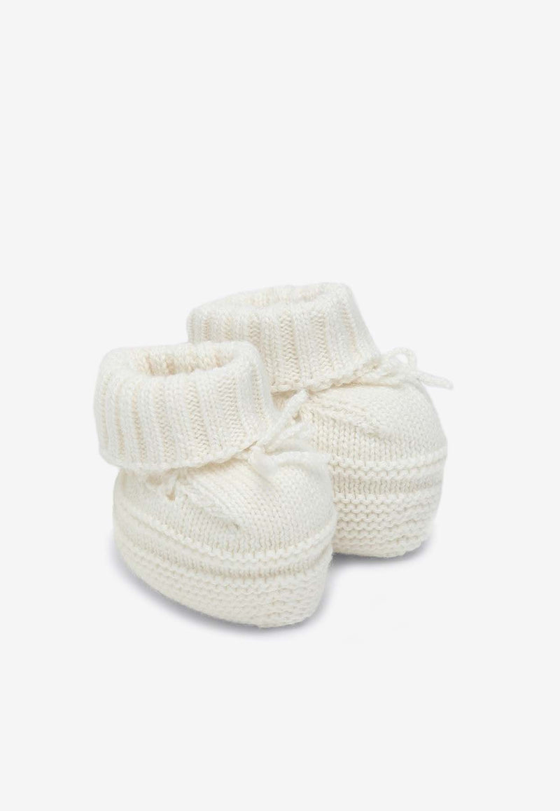 Bonpoint Babies Crochet Knit Wool Socks White S05PACK00002WO/Q_BONPO-003