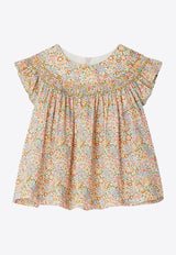 Bonpoint Baby Girls Eliotine Floral Print Top Pink S05XBLW00008-ACO/Q_BONPO-525C