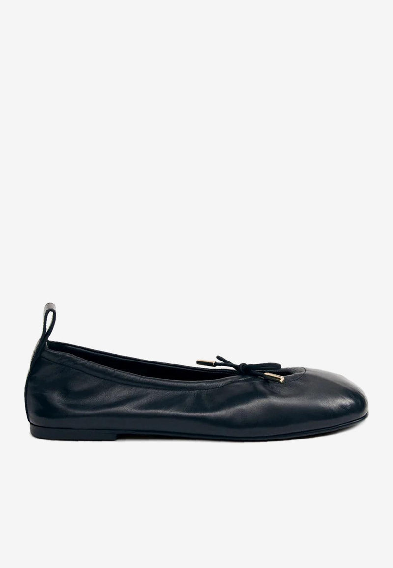 ALOHAS Rosalind Leather Ballet Flats Black S100303-04_BLACK