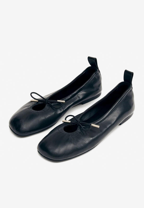 ALOHAS Rosalind Leather Ballet Flats Black S100303-04_BLACK