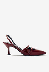 ALOHAS Joelle 75 Patent Leather Slingback Pumps Burgundy S100441-01_BURGUNDY