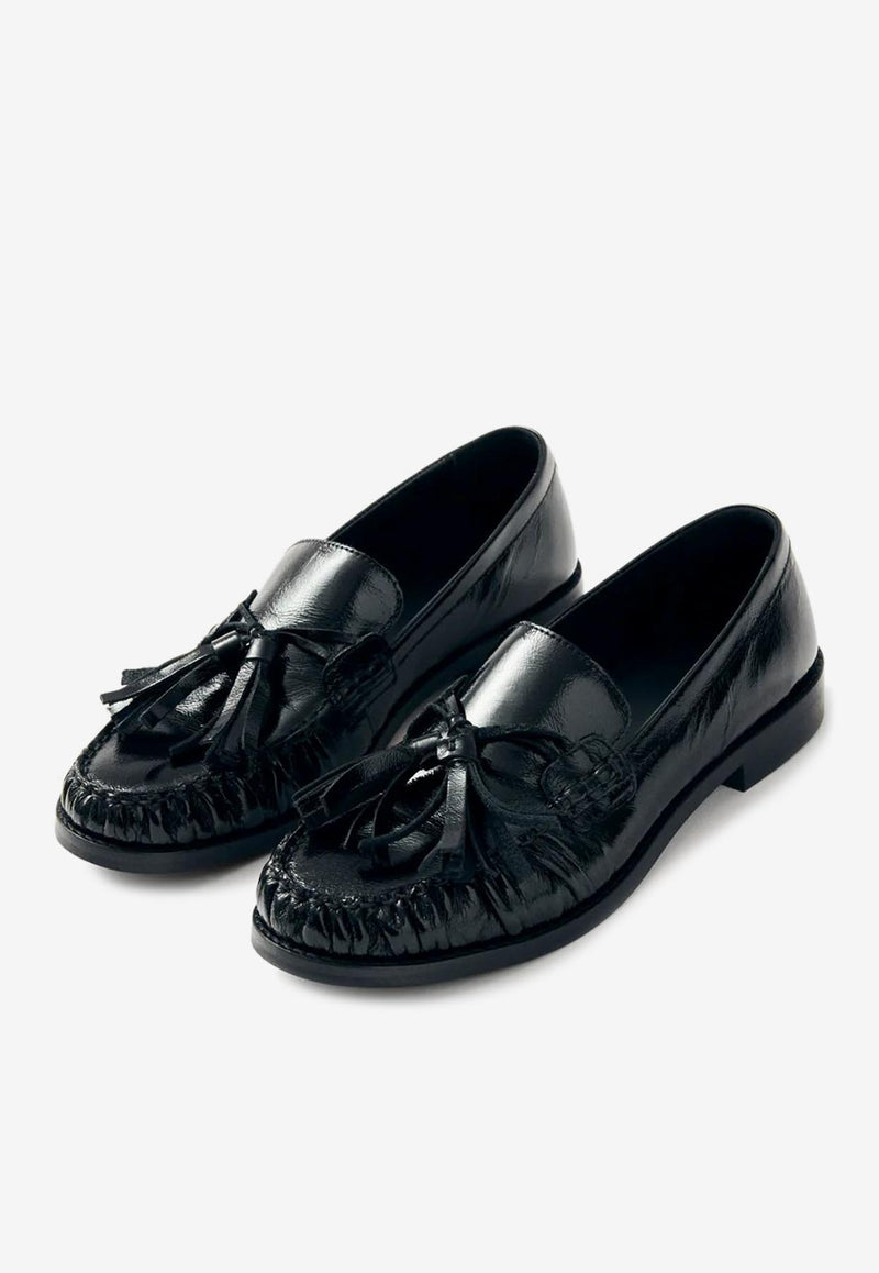 ALOHAS Marietta Patent Leather Loafers Black S100562-01_BLACK