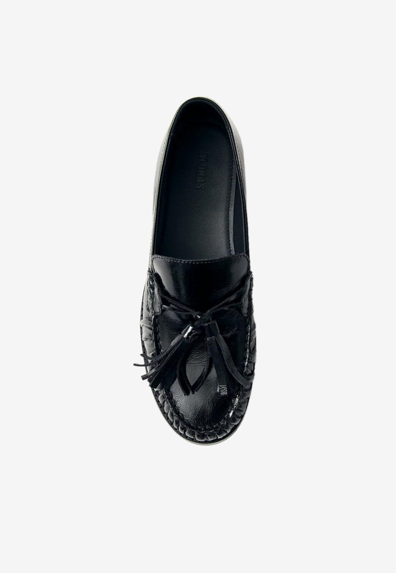 ALOHAS Marietta Patent Leather Loafers Black S100562-01_BLACK