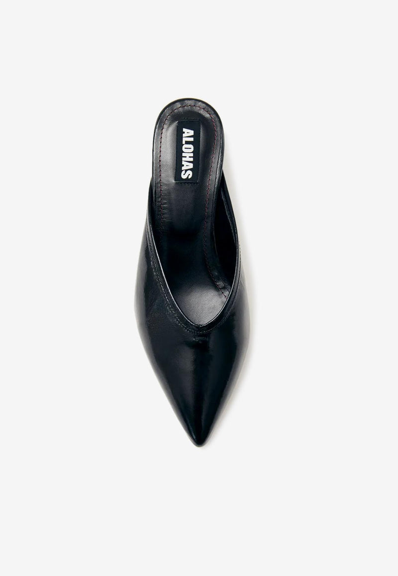 ALOHAS Tessa 45 Leather Mules Black S100780-01_BLACK