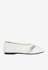 ALOHAS Ravena Leather Ballet Flats White S100784-03_WHITE