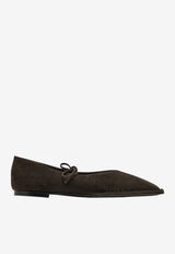 ALOHAS Sway Suede Ballet Flats Brown S100946-01_BROWN