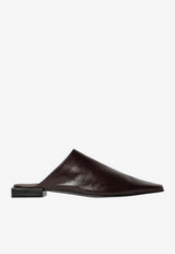 ALOHAS Noe Nappa Leather Flat Mules Dark Brown S101070-01_DARK BROWN