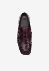 ALOHAS Aven Rift Leather Loafers Burgundy S101230-01_BURGUNDY