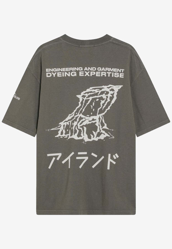 Stone Island Printed Crewneck T-shirt Green S152100021S0236/R_STONE-V0054