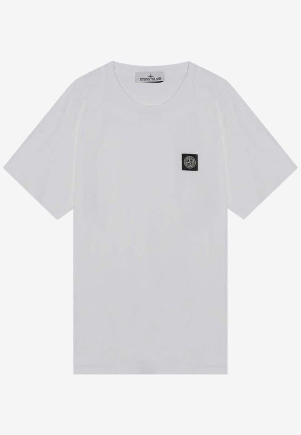 Stone Island Compass Patch T-shirt White S152100027S0013/R_STONE-V0001