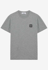 Stone Island Compass Patch T-shirt Gray S152100027S0013/R_STONE-V0M64