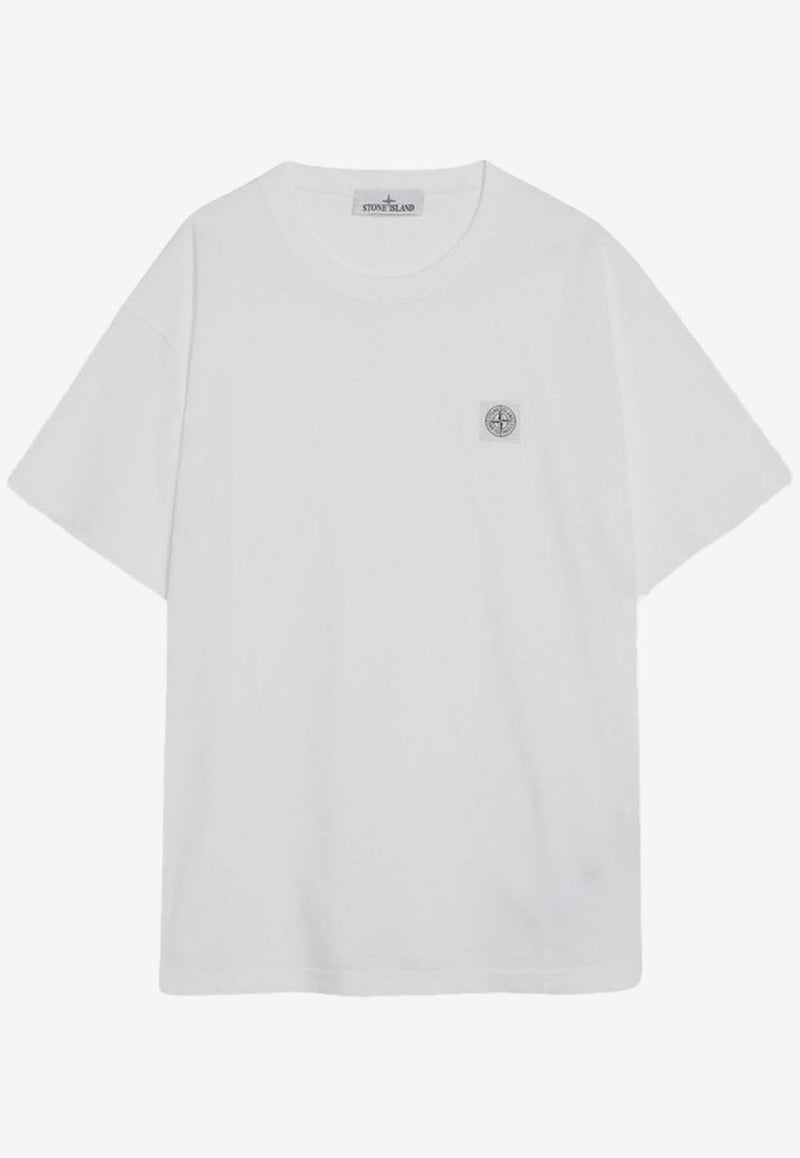 Stone Island Compass Patch T-shirt White S152100029S0057/R_STONE-V0001