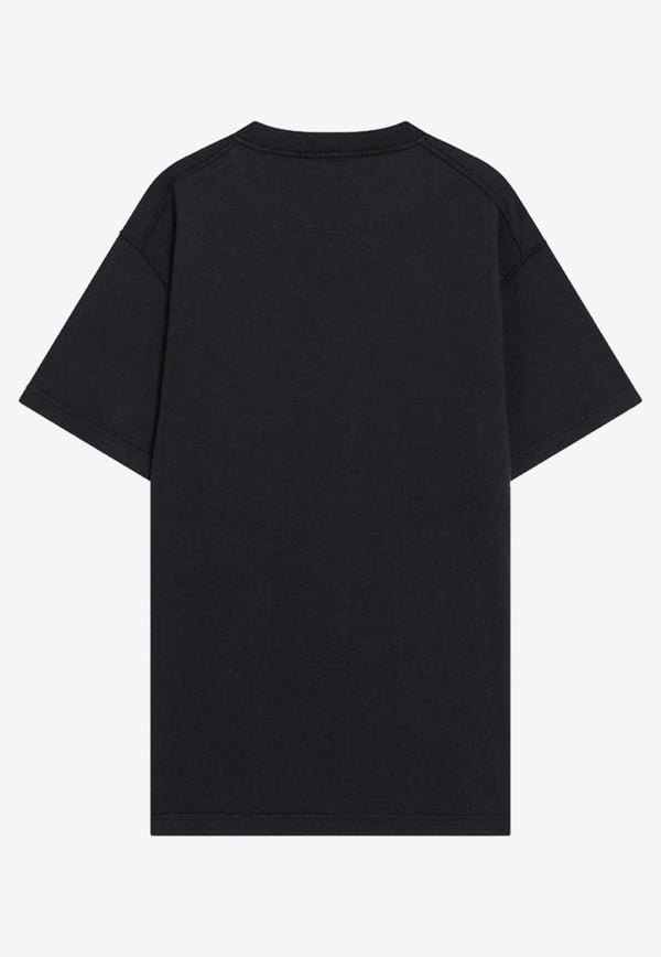 Stone Island Compass Patch Crewneck T-shirt Navy S152100029S0057/R_STONE-V0020