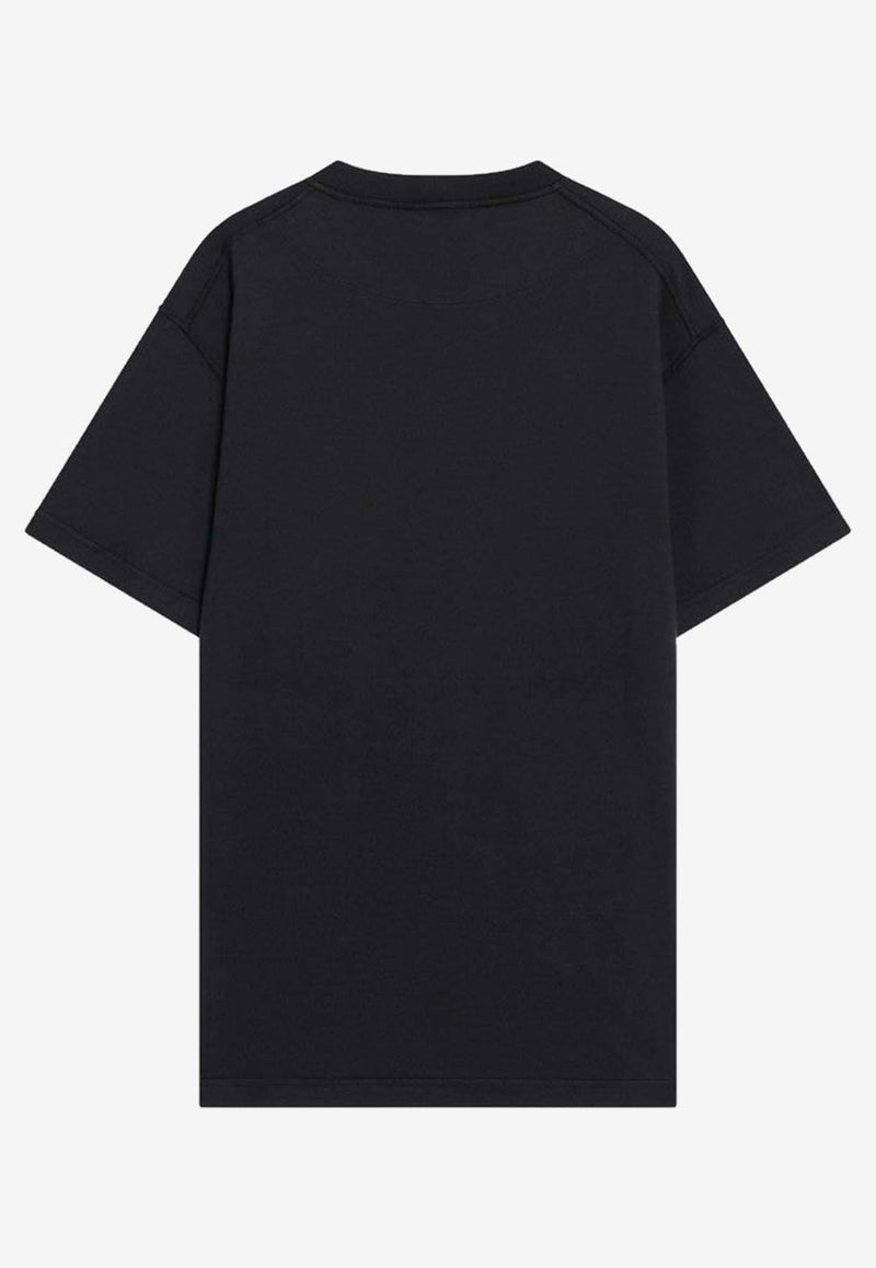 Stone Island Compass Patch Crewneck T-shirt Navy S152100029S0057/R_STONE-V0020