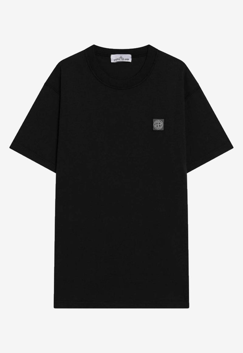 Stone Island Compass Patch Crewneck T-shirt Black S152100029S0057/R_STONE-V0029