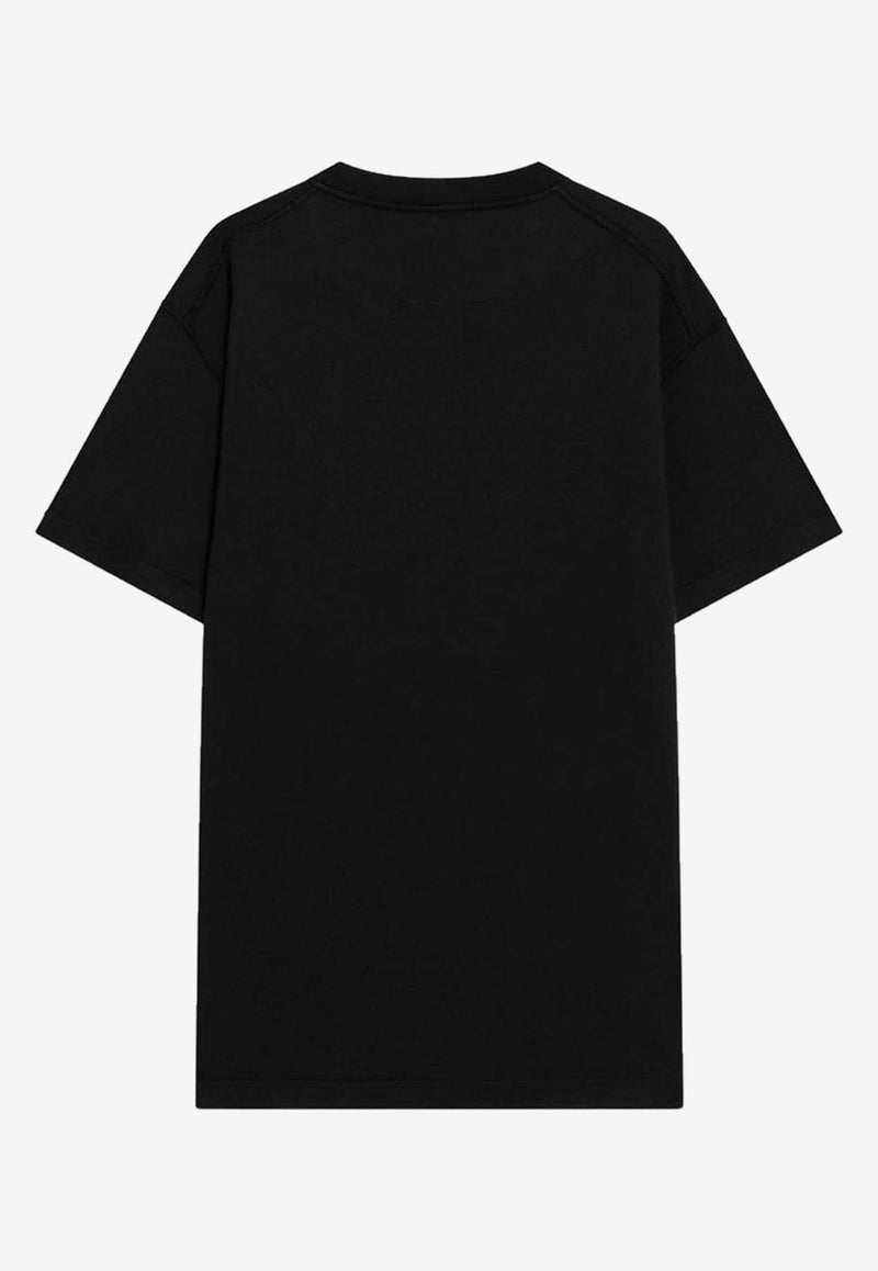 Stone Island Compass Patch Crewneck T-shirt Black S152100029S0057/R_STONE-V0029