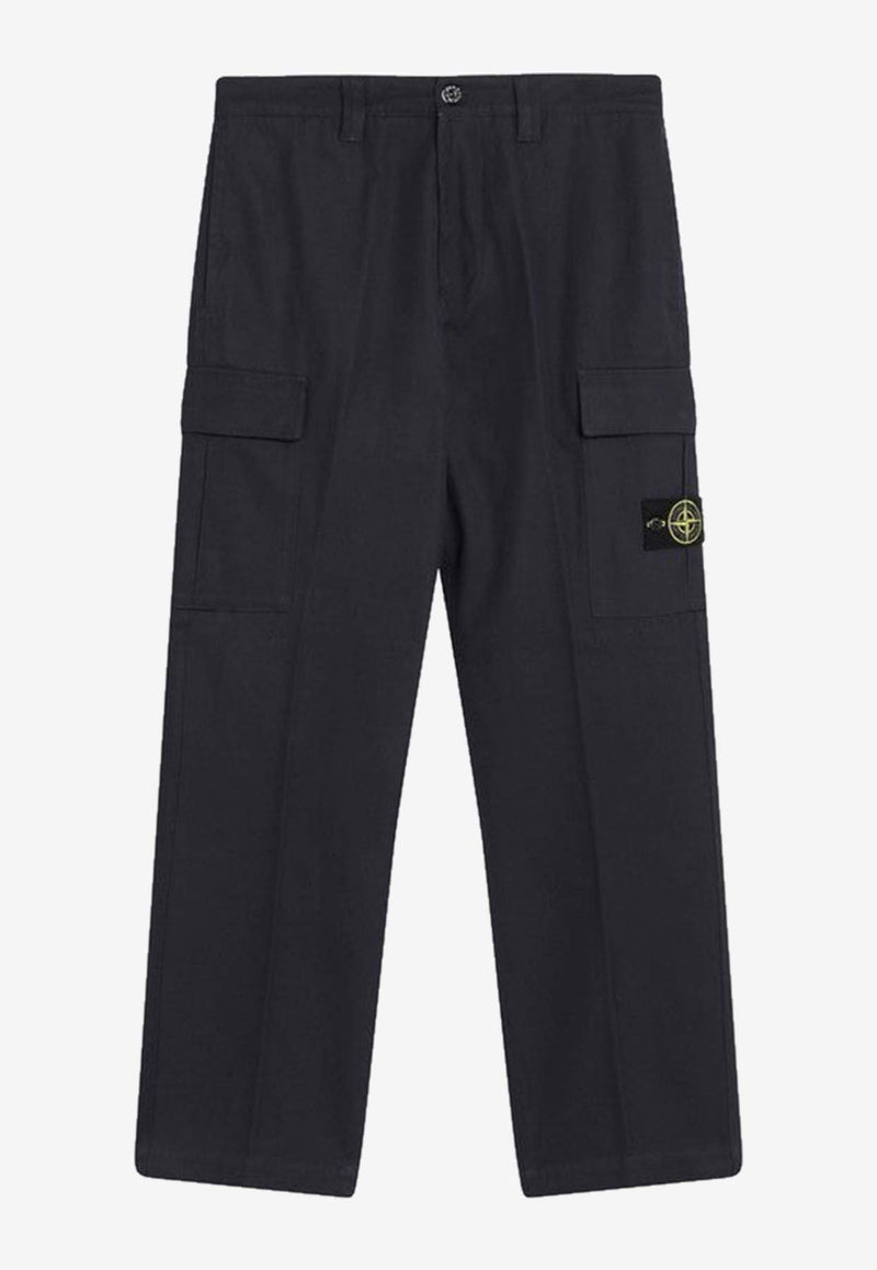 Stone Island Straight-Leg Cargo Pants Blue S153100012S0164/R_STONE-V0026