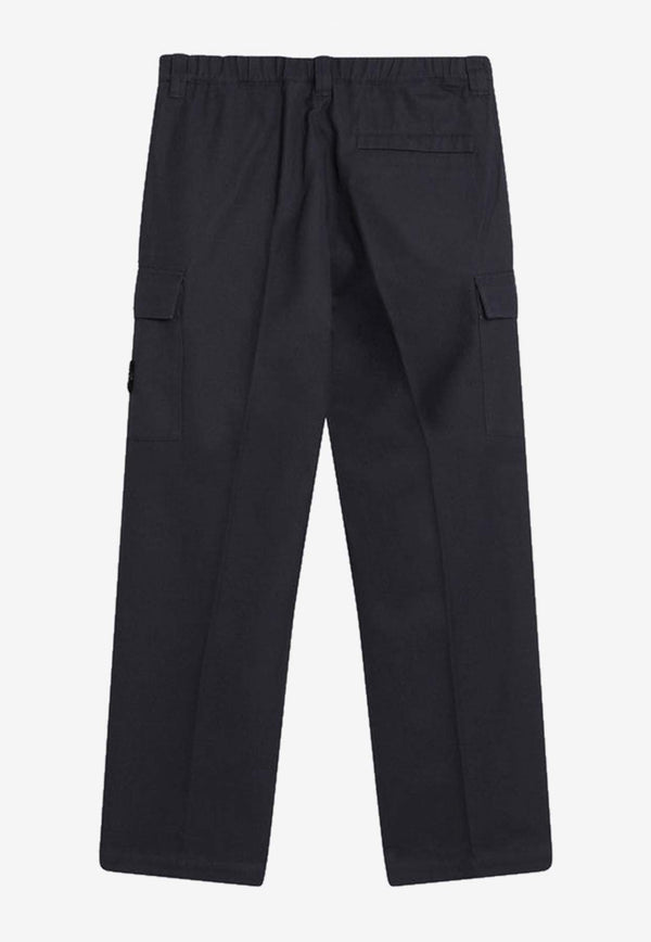 Stone Island Straight-Leg Cargo Pants Blue S153100012S0164/R_STONE-V0026