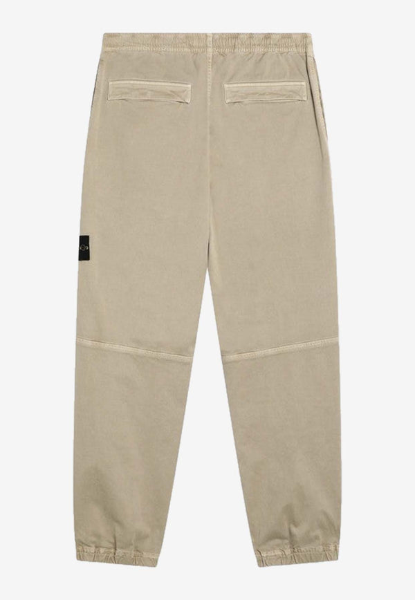 Stone Island Logo Cargo Pants Beige S153100036S00L1/R_STONE-V019A