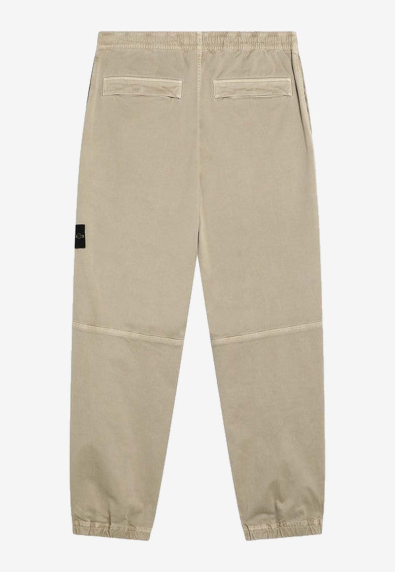 Stone Island Logo Cargo Pants Beige S153100036S00L1/R_STONE-V019A