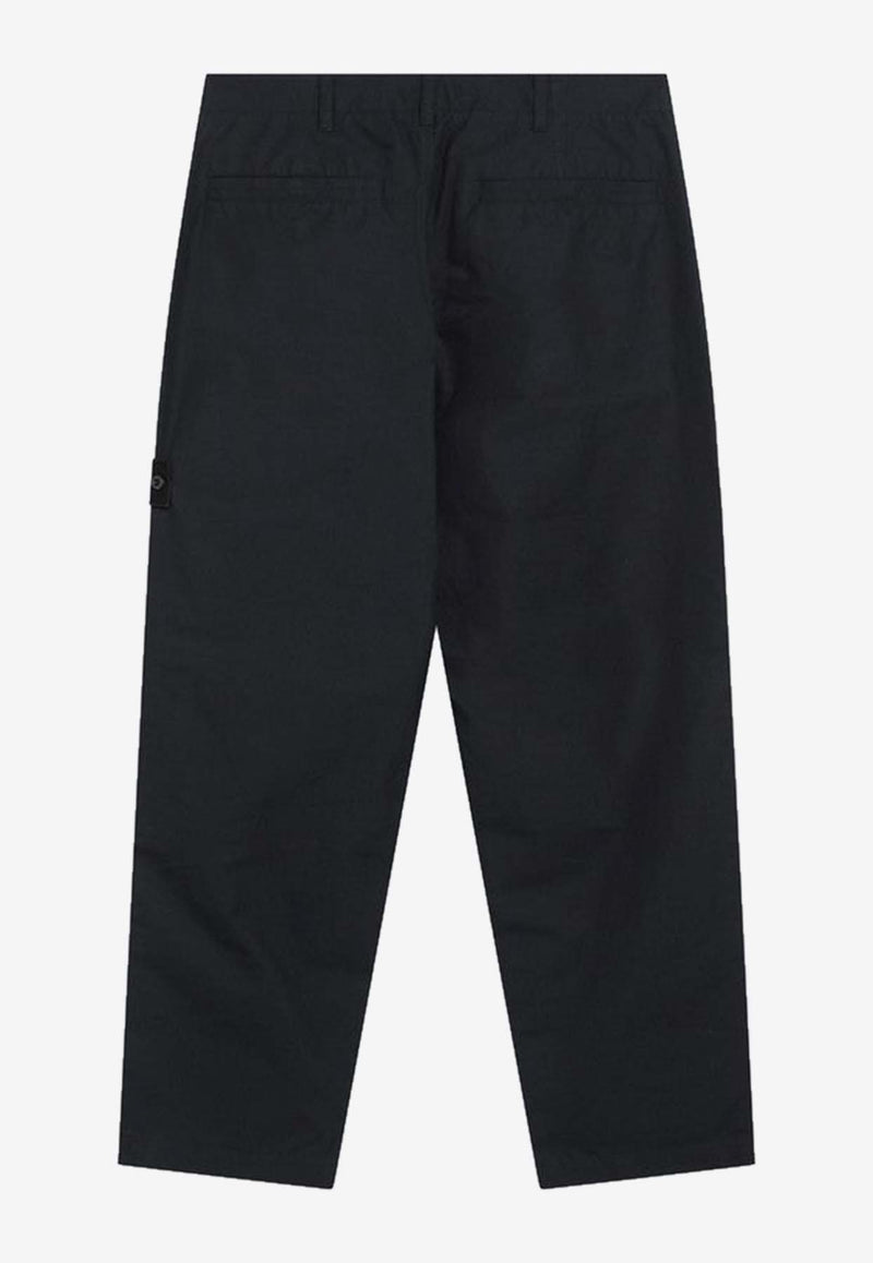 Stone Island Compass Patch Chino Pants Navy S153100042S00F1/R_STONE-V0020