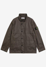 Stone Island Logo Patch Field Jacket Brown S154100024S0290/S_STONE-V007C