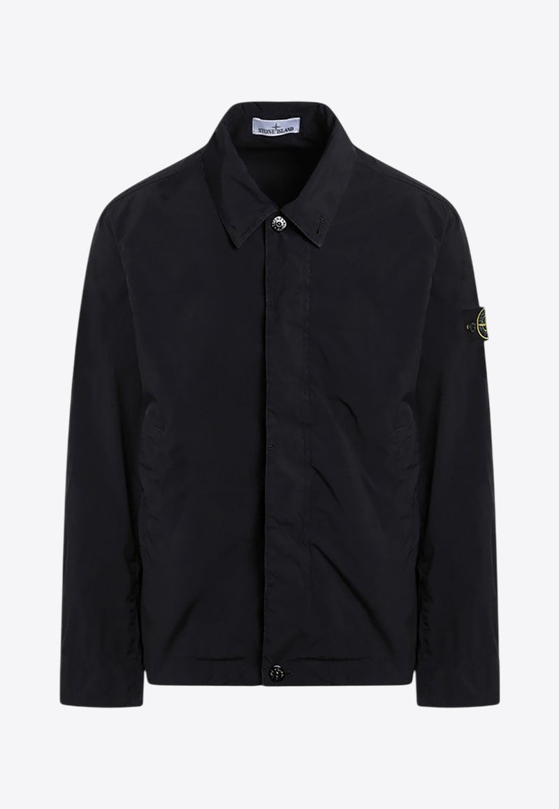 Stone Island Logo Patch Buttoned Jacket Navy S154100025S0042/Q_STONE-V0020