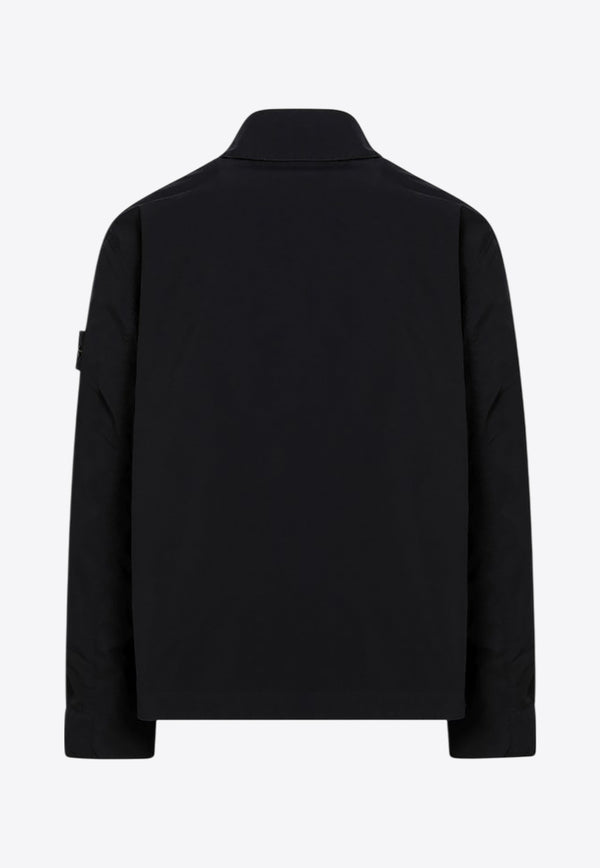 Stone Island Logo Patch Buttoned Jacket Navy S154100025S0042/Q_STONE-V0020