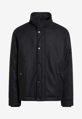 Stone Island Logo Patch Padded Jacket Blue S154100070S0F24/R_STONE-V0020