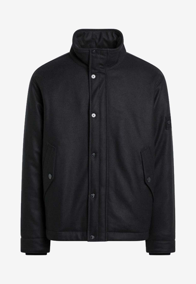 Stone Island Logo Patch Padded Jacket Blue S154100070S0F24/R_STONE-V0020