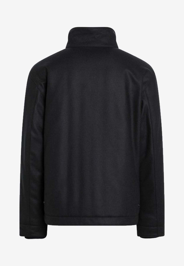 Stone Island Logo Patch Padded Jacket Blue S154100070S0F24/R_STONE-V0020