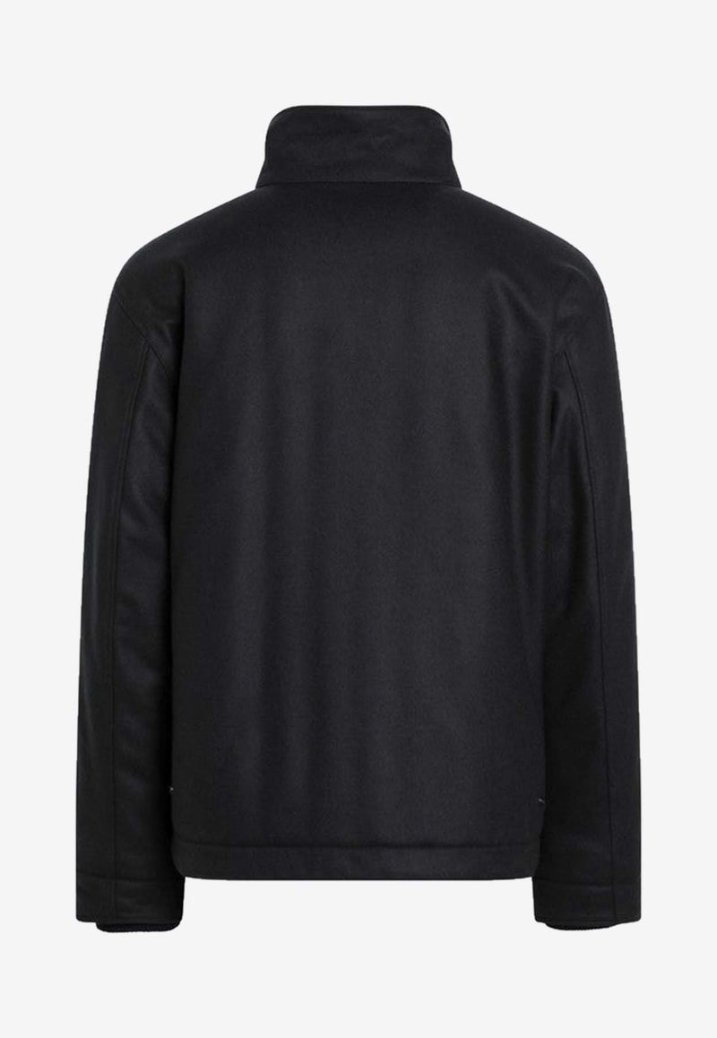 Stone Island Logo Patch Padded Jacket Blue S154100070S0F24/R_STONE-V0020