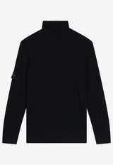 Stone Island Ribbed Turtleneck Sweater  Black S155100052S00C2/R_STONE-V0029